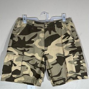 Mens Like New The Hundreds Dryland Camo Cargo Shorts Size Large